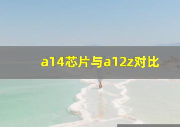 a14芯片与a12z对比