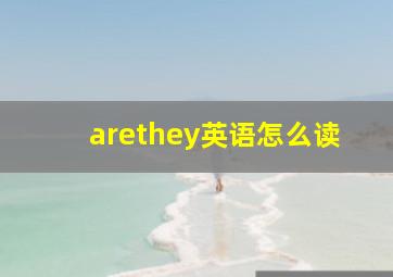 arethey英语怎么读