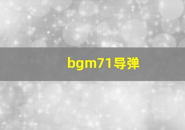 bgm71导弹