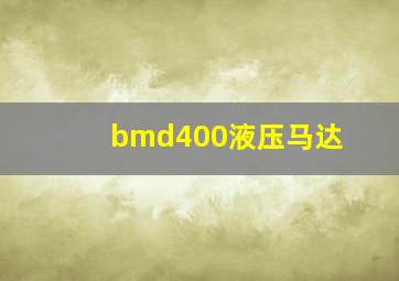 bmd400液压马达