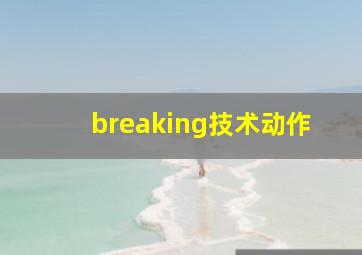 breaking技术动作