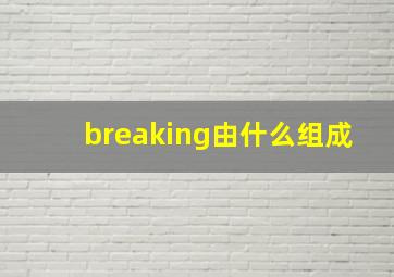 breaking由什么组成