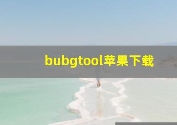 bubgtool苹果下载