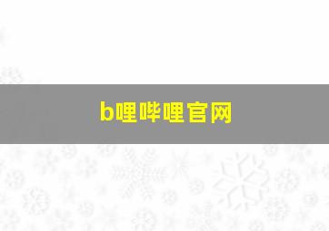 b哩哔哩官网