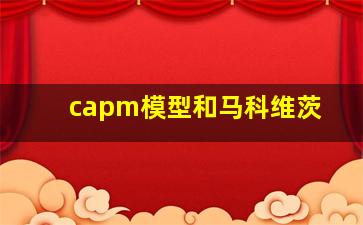 capm模型和马科维茨