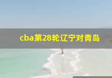 cba第28轮辽宁对青岛