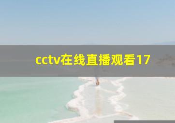 cctv在线直播观看17