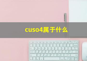 cuso4属于什么