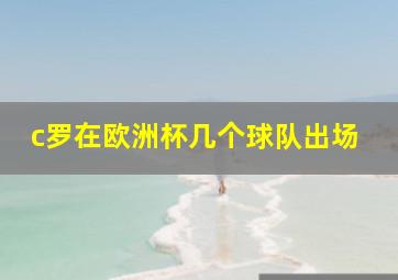 c罗在欧洲杯几个球队出场