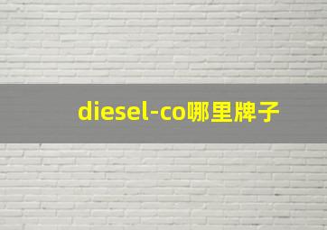 diesel-co哪里牌子