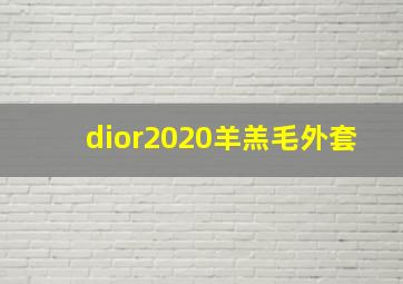 dior2020羊羔毛外套