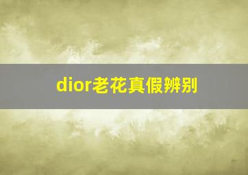 dior老花真假辨别