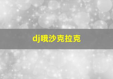 dj哦沙克拉克