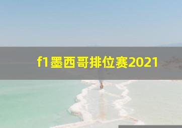 f1墨西哥排位赛2021