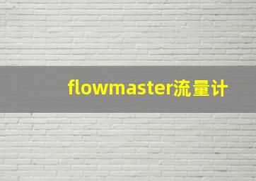 flowmaster流量计