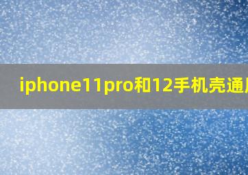 iphone11pro和12手机壳通用吗