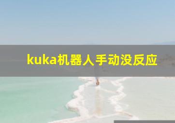 kuka机器人手动没反应