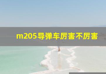 m205导弹车厉害不厉害