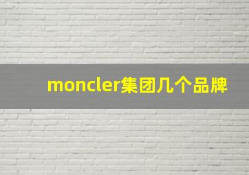 moncler集团几个品牌