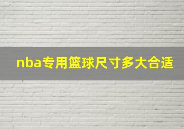 nba专用篮球尺寸多大合适