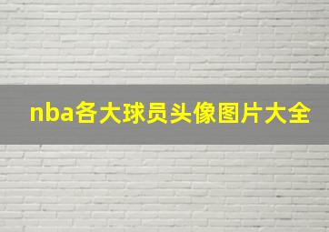 nba各大球员头像图片大全