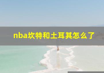 nba坎特和土耳其怎么了