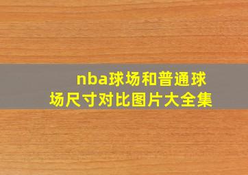 nba球场和普通球场尺寸对比图片大全集