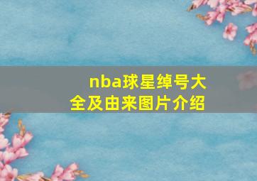 nba球星绰号大全及由来图片介绍