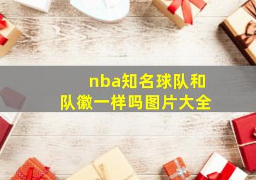 nba知名球队和队徽一样吗图片大全