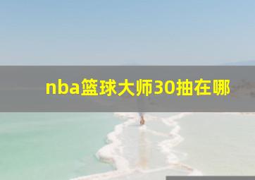 nba篮球大师30抽在哪