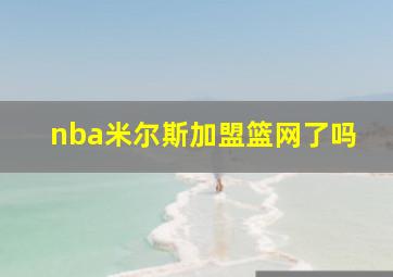 nba米尔斯加盟篮网了吗