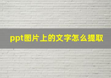 ppt图片上的文字怎么提取