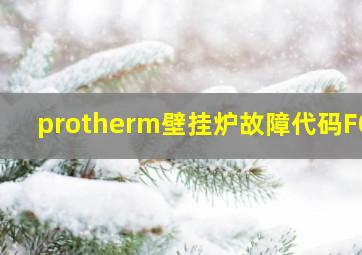 protherm壁挂炉故障代码F01