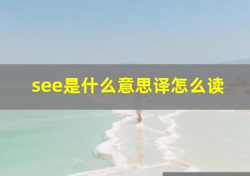 see是什么意思译怎么读