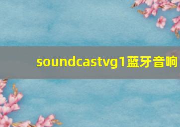 soundcastvg1蓝牙音响