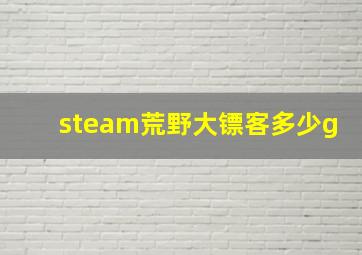 steam荒野大镖客多少g