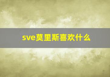 sve莫里斯喜欢什么