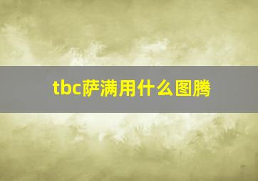 tbc萨满用什么图腾