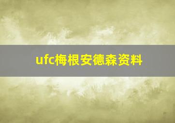 ufc梅根安德森资料