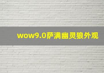 wow9.0萨满幽灵狼外观