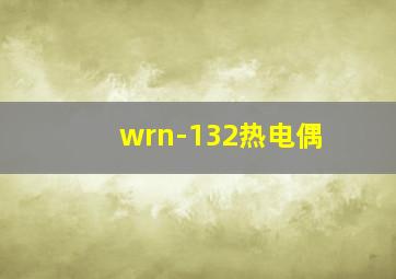 wrn-132热电偶