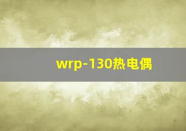 wrp-130热电偶