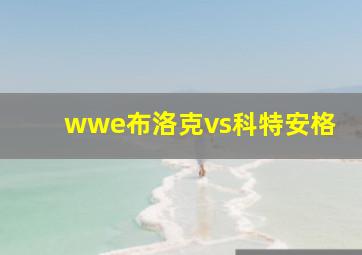 wwe布洛克vs科特安格