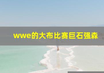 wwe的大布比赛巨石强森