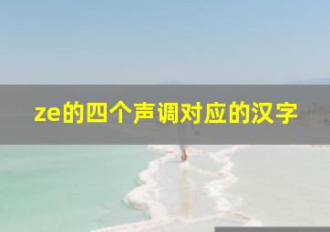 ze的四个声调对应的汉字