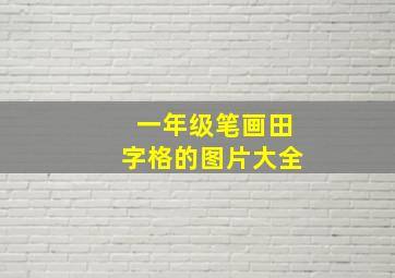 一年级笔画田字格的图片大全