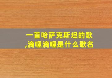 一首哈萨克斯坦的歌,滴哩滴哩是什么歌名