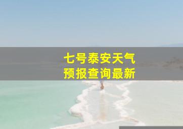 七号泰安天气预报查询最新