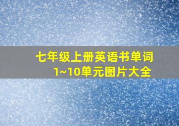 七年级上册英语书单词1~10单元图片大全