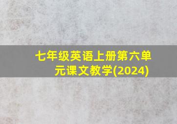 七年级英语上册第六单元课文教学(2024)